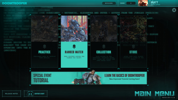 Doomtrooper CCG gameplay screenshot