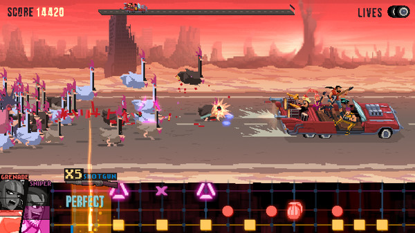Double Kick Heroes gameplay screenshot