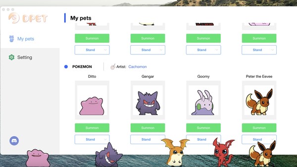 DPET : Desktop Pet Engine gameplay screenshot