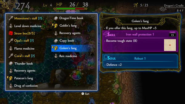 DragonFangZ - The Rose & Dungeon of Time gameplay screenshot