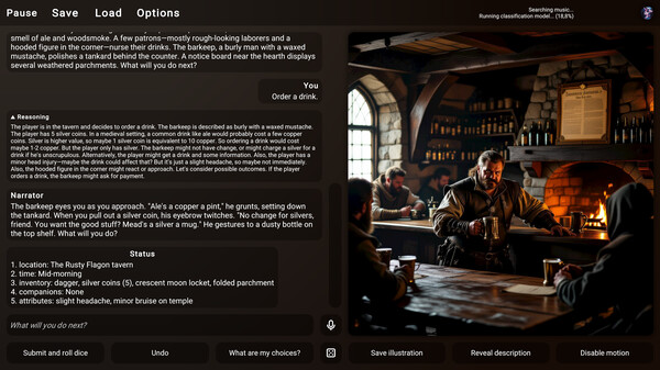 DREAMIO: AI-Powered Adventures gameplay screenshot
