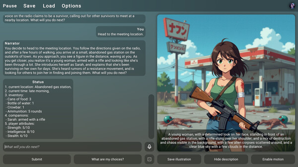 DREAMIO: AI-Powered Adventures gameplay screenshot