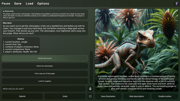 DREAMIO: AI-Powered Adventures gameplay screenshot