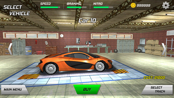 Drift racing car gameplay screenshot