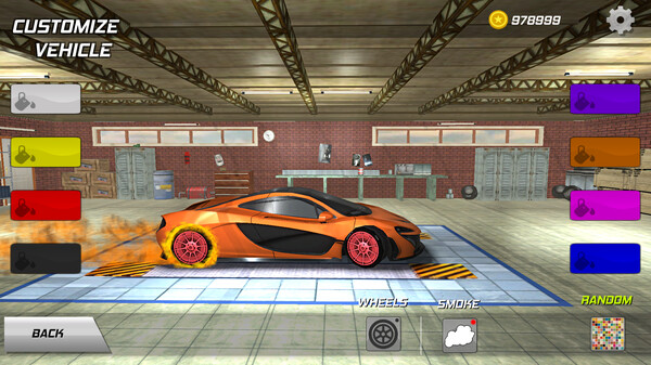 Drift racing car gameplay screenshot