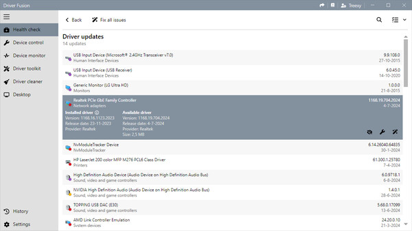 Driver Fusion - The Best Driver Update and Backup Software gameplay screenshot