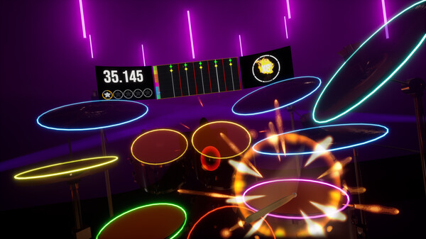 DrumBeats VR gameplay screenshot