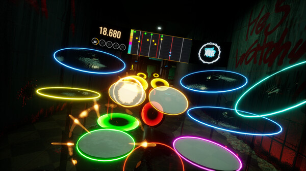 DrumBeats VR gameplay screenshot