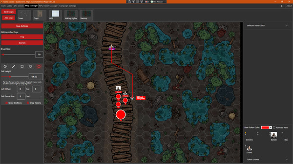 Dudes on a Map: Virtual Grid Paper gameplay screenshot