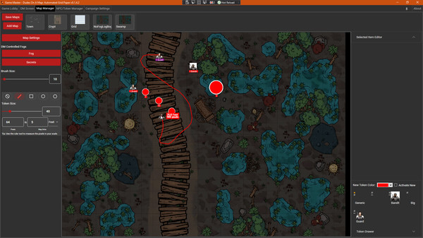 Dudes on a Map: Virtual Grid Paper gameplay screenshot