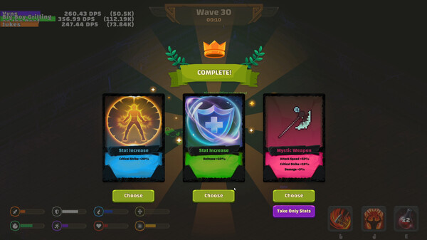 Dungeon Survivors gameplay screenshot