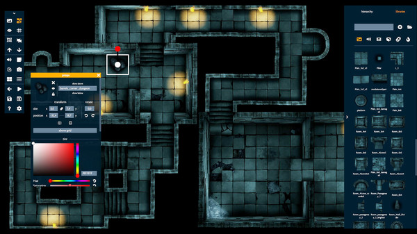 Dynamic Dungeons Editor gameplay screenshot