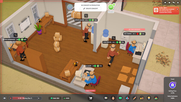 E-Startup 2 : Business Tycoon gameplay screenshot