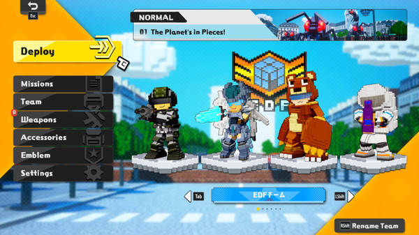EARTH DEFENSE FORCE: WORLD BROTHERS gameplay screenshot