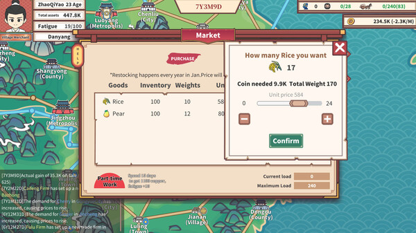 East Trade Tycoon: Inheritance gameplay screenshot