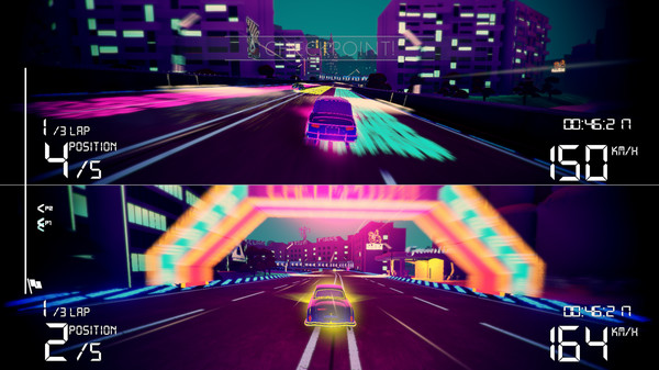 Electro Ride: The Neon Racing gameplay screenshot