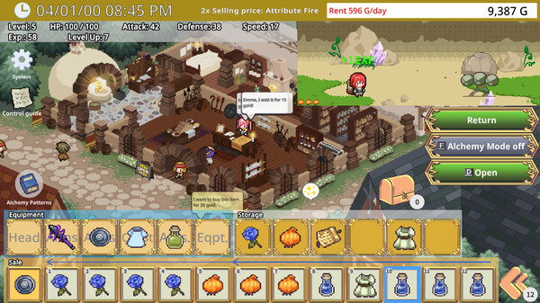 Emma's Armaments gameplay screenshot