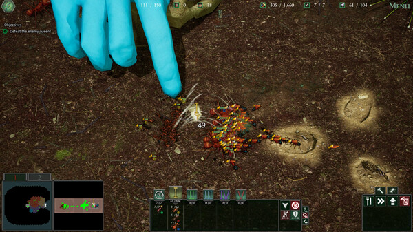 Empires of the Undergrowth gameplay screenshot