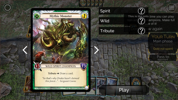 Epic Card Game gameplay screenshot