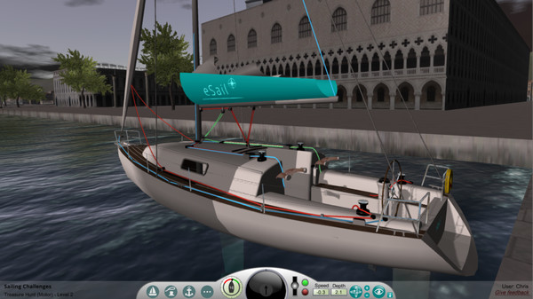 eSail Sailing Simulator gameplay screenshot