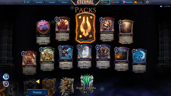 Eternal Card Game gameplay screenshot