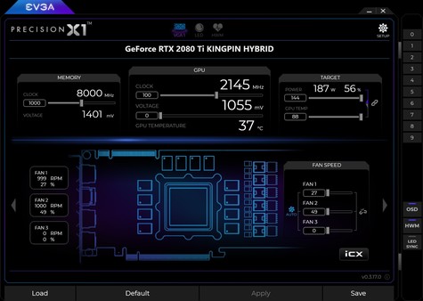 EVGA Precision X1 gameplay screenshot