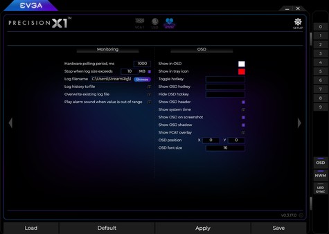 EVGA Precision X1 gameplay screenshot