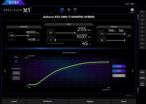 EVGA Precision X1 gameplay screenshot