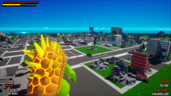 Excidio The Kaiju Simulator gameplay screenshot