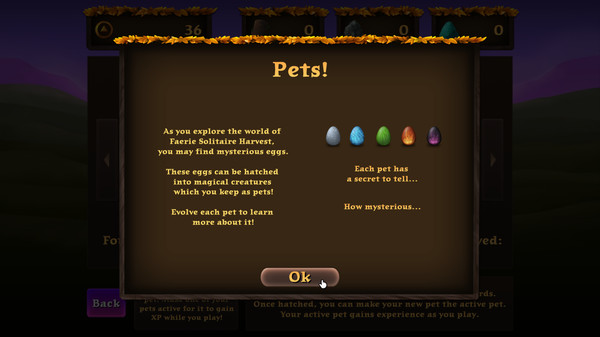 Faerie Solitaire Harvest gameplay screenshot