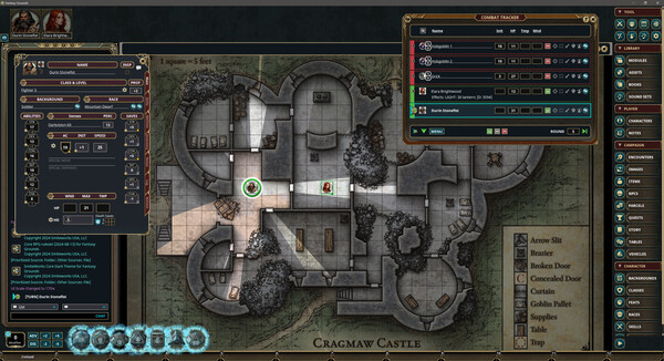 Fantasy Grounds VTT gameplay screenshot