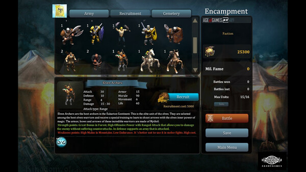 Fantasy Kommander: Eukarion Wars gameplay screenshot