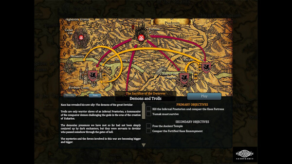 Fantasy Kommander: Eukarion Wars gameplay screenshot
