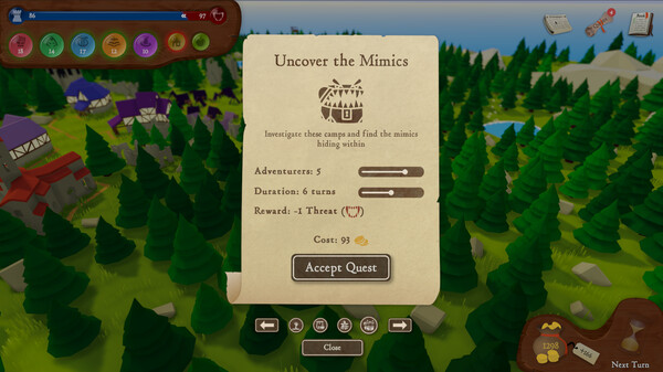 Fantasy Town Regional Manager gameplay screenshot