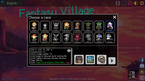 Fantasy Village Simulator gameplay screenshot
