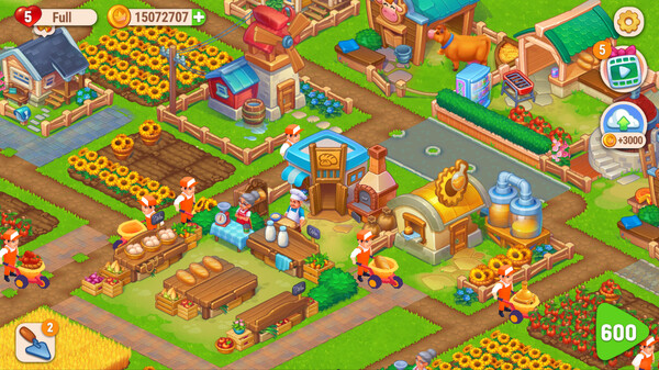 Farming Fever - Pizza and Burger Cooking game gameplay screenshot