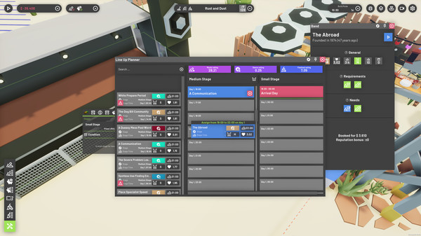 Festival Tycoon  gameplay screenshot