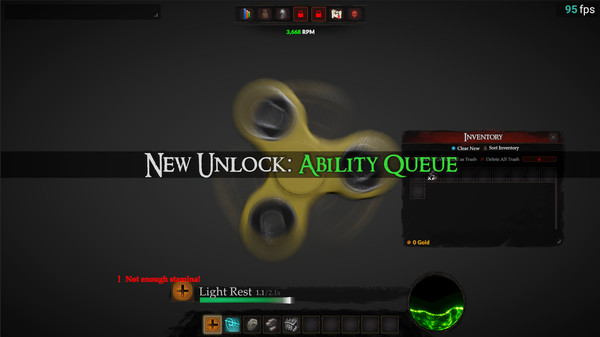 Fidget Spinner RPG gameplay screenshot