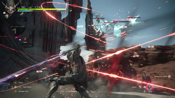 FINAL FANTASY XVI gameplay screenshot
