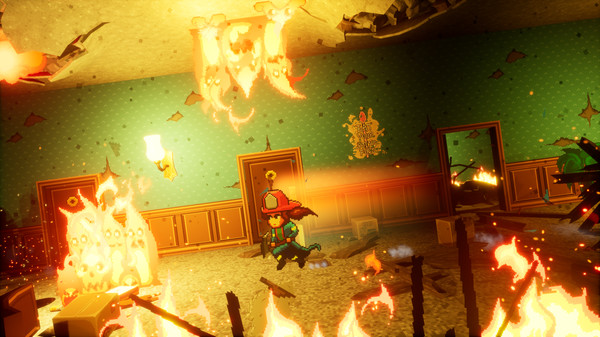 Firegirl: Hack 'n Splash Rescue DX gameplay screenshot