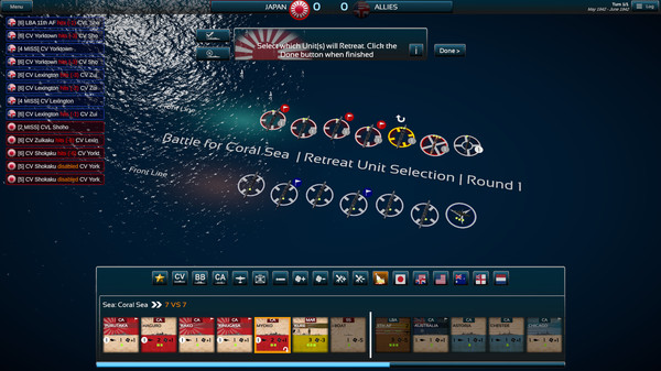 Fleet Commander: Pacific gameplay screenshot