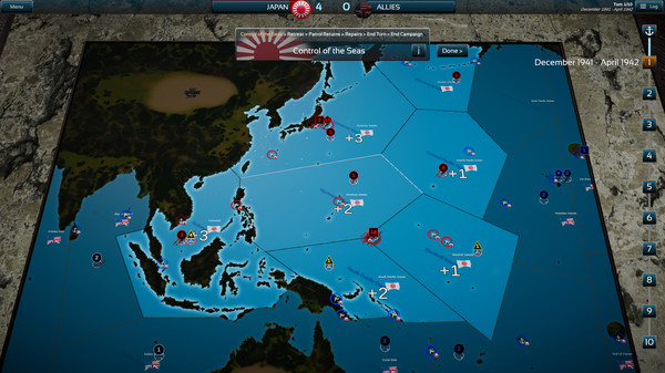 Fleet Commander: Pacific gameplay screenshot