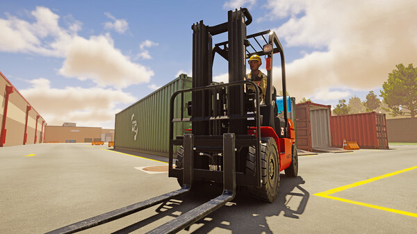 Forklift Simulator gameplay screenshot