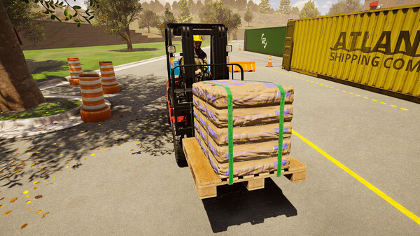 Forklift Simulator gameplay screenshot