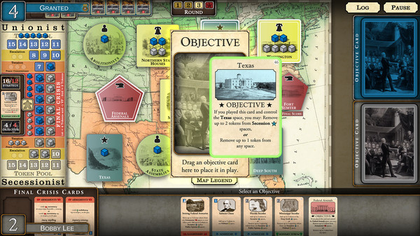 Fort Sumter: The Secession Crisis gameplay screenshot