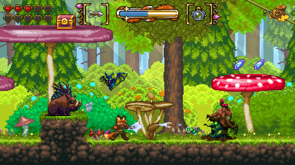 FOX n FORESTS gameplay screenshot