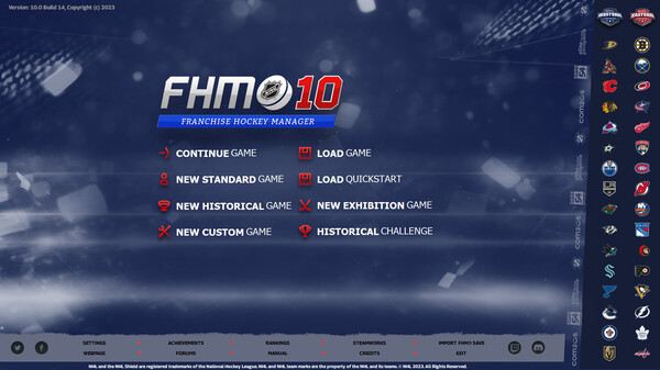 Franchise Hockey Manager 10 gameplay screenshot