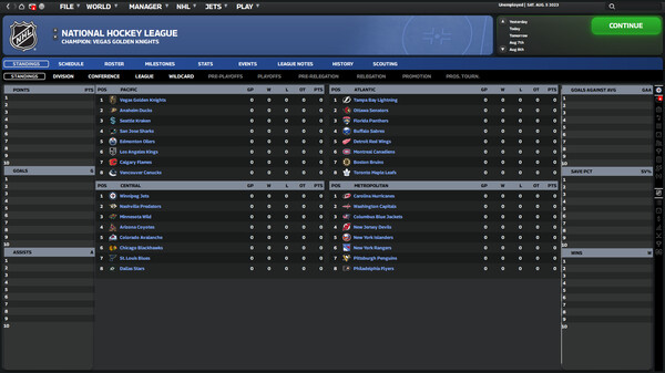 Franchise Hockey Manager 10 gameplay screenshot