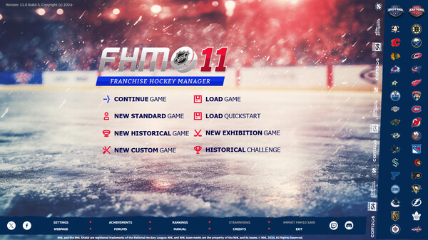 Franchise Hockey Manager 11 gameplay screenshot