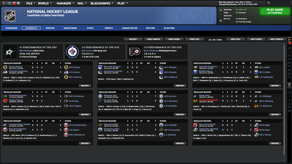 Franchise Hockey Manager 11 gameplay screenshot